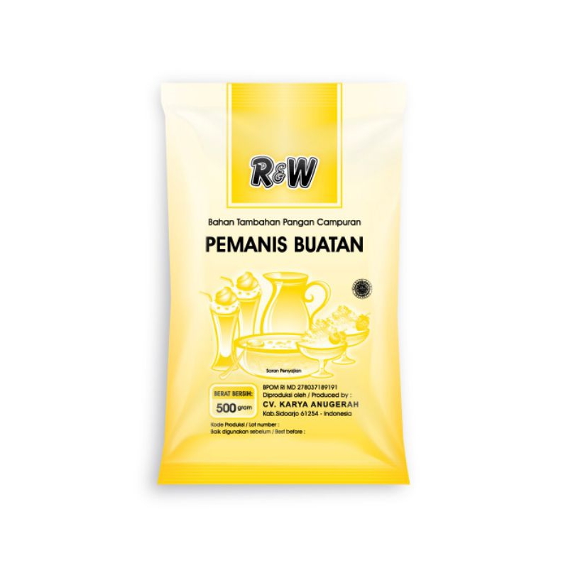 

sari manis pemanis buatan sodium super r&w