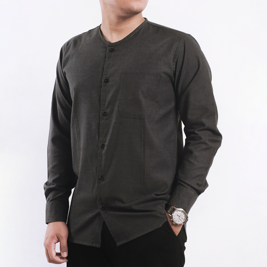 Baju Kurta Oblong Koko Pria Dewasa Lengan Panjang Oxford Baju Koko Pria Best Seller
