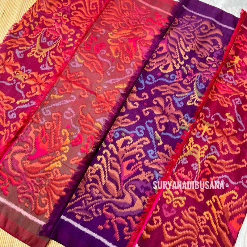 Endek Sutra Mastuli Tenun Patra Asli Bali