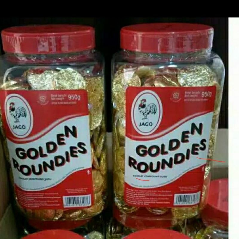 

Cokelat Jago Golden Roundies 850 gram