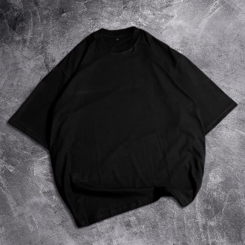 Kaos Polos Hitam Oversize