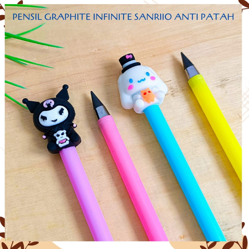 

pensil graphite infinite Sanriio pencil anti patah alat-alat sekolah aesthetic termurah