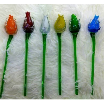 Bunga Tulip Kristal Kaca