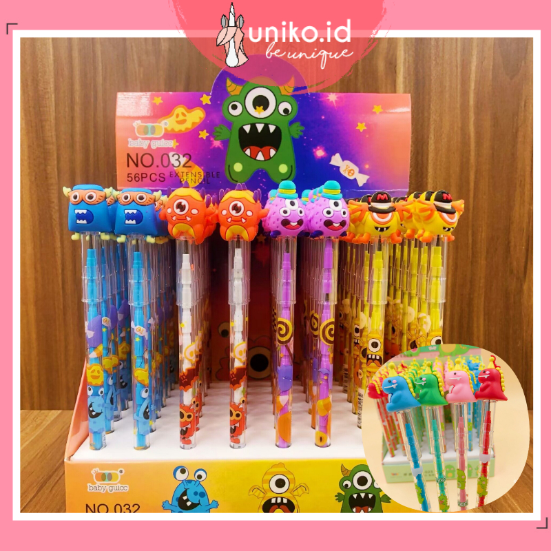 

UNIKO.ID 4PCS PENSIL LANTU BENSIA PENSIL CABUT LUCU PENSIL KARAKTER