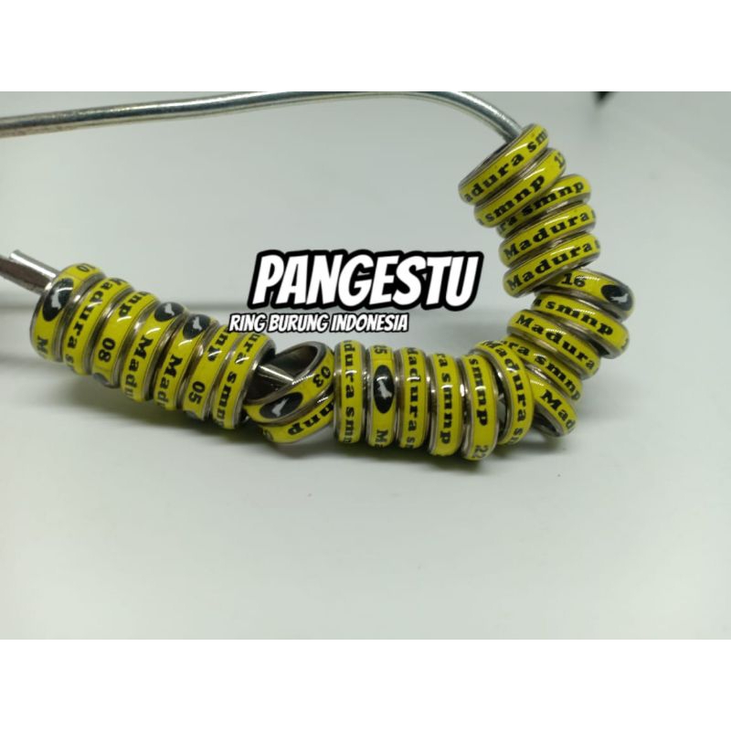 RING MERPATI DONAT SLIM D'PRINTZ LUBANG 7,5 MM HIJU STABILO LIS BAJA BISA REKUES NAMA NO HP NO URUT 