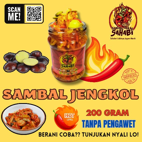 

Sambal Jengkol Poll Nikmanya 200 Gram - Sambal Bakar Sahabi