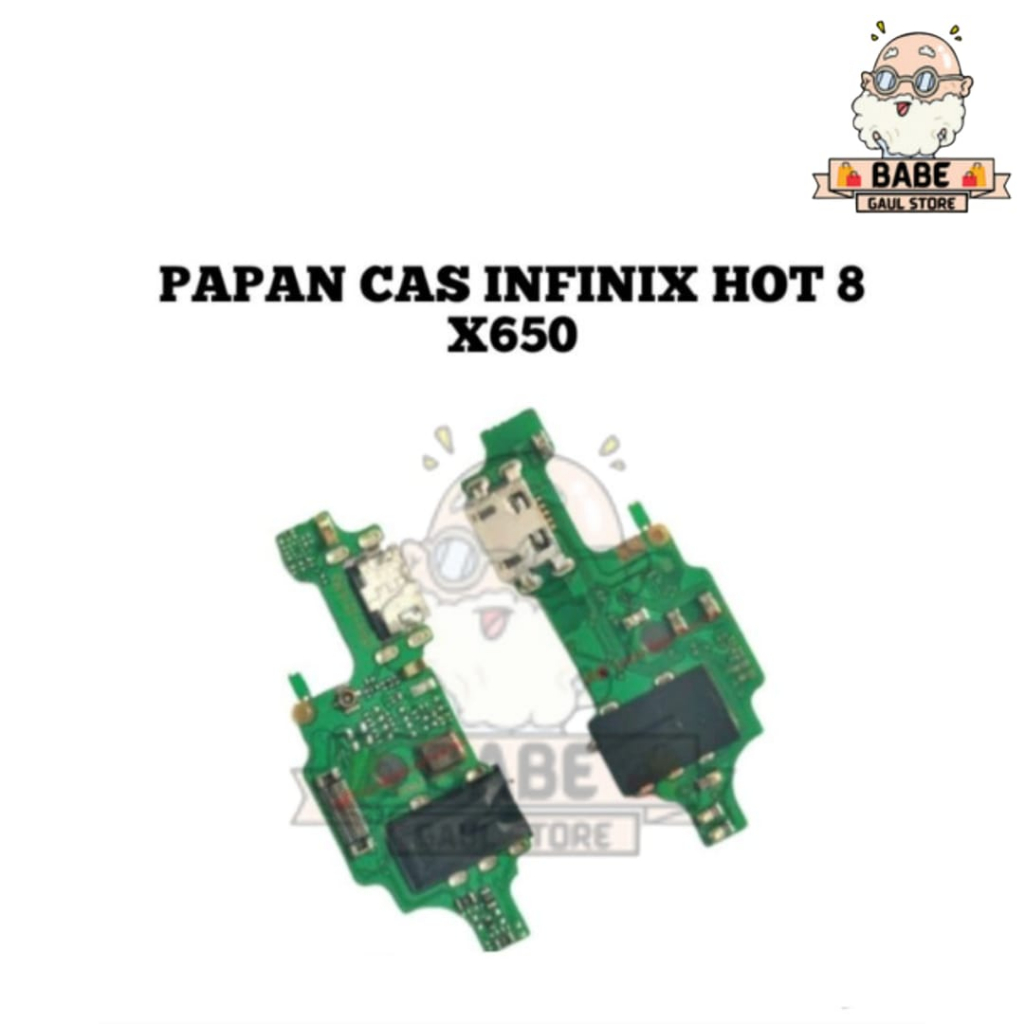 FLEXIBLE CHARGER PAPAN CAS INFINIX HOT 8/FLEX CAS INFINIX HOT 8/X650