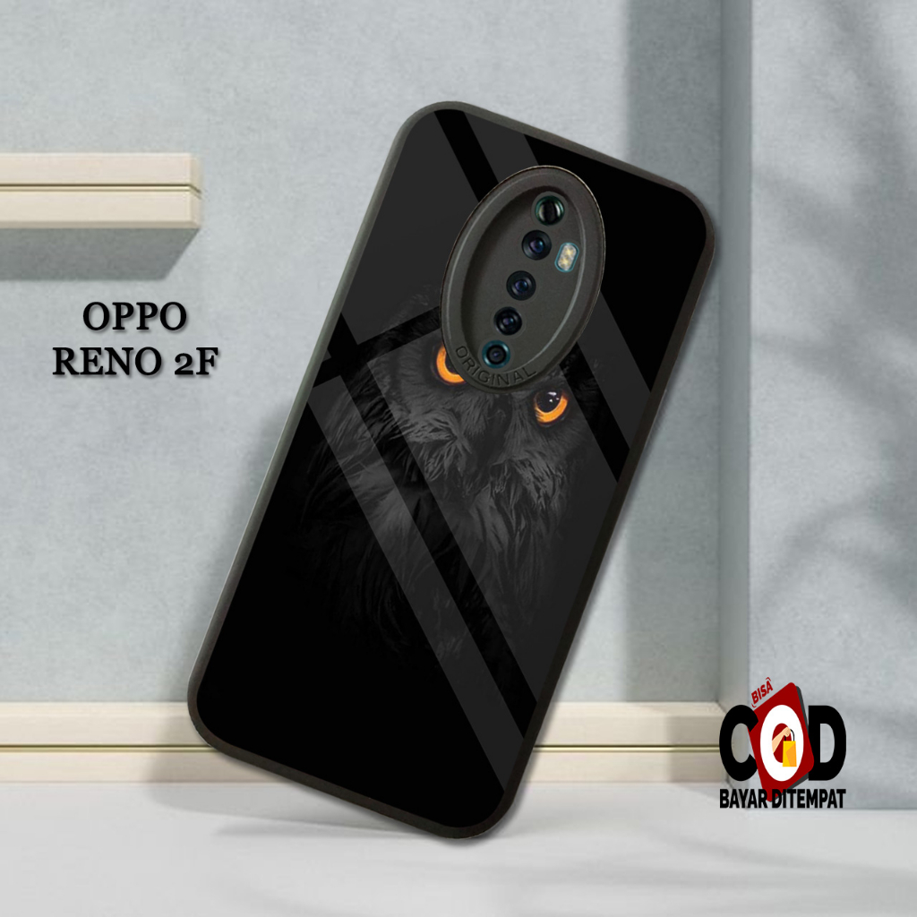 Case OPPO RENO 2F - Casing OPPO RENO 2F  Case Hp Premium Glossy Luster Case [ WILD LIFE ] Casing Hp 