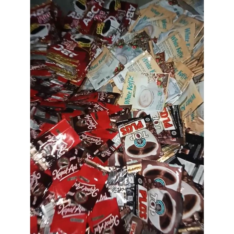 

bungkus kopi bekas buat kerajinan isi 50 pcs