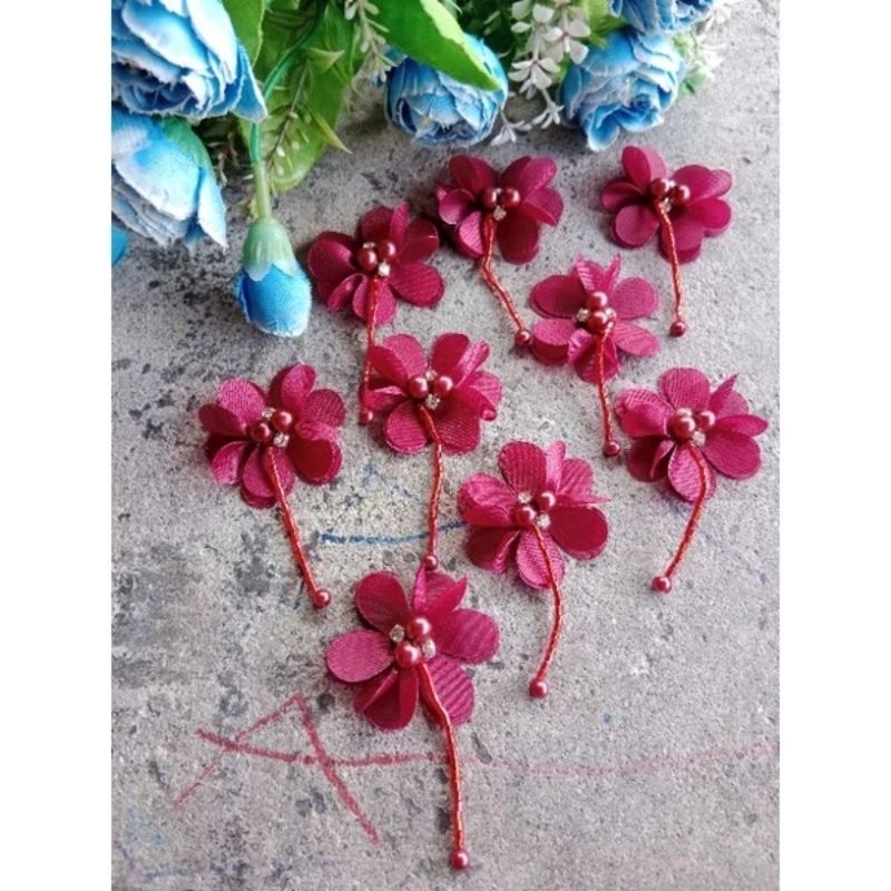 TERLARIS payet bunga instan | payet bunga tempel |  payet bunga kebaya |  - Termurah