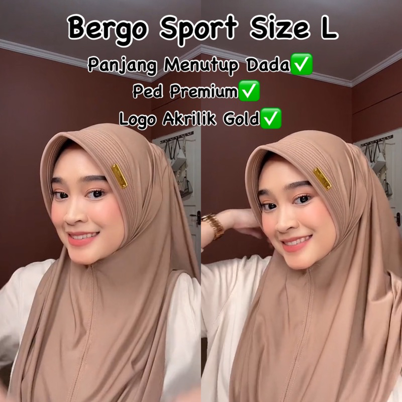 BERGO SPORT L PANJANG AULIA JERSEY PREMIUM/HIJAB SPORT/HIJAB INSTAN