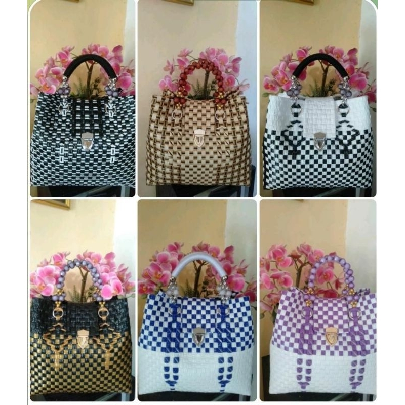 Tas Wanita anyaman Premium | tali kur