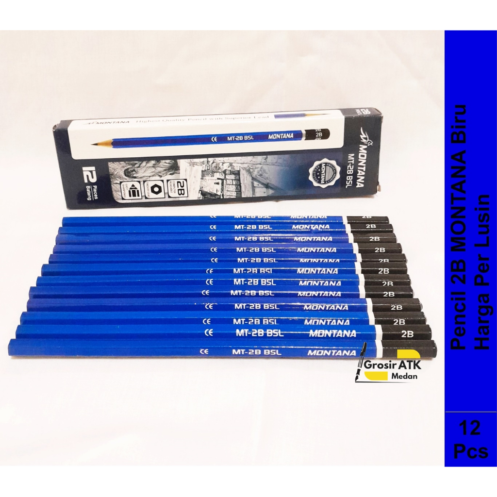 

Pencil 2B Montana Biru / Pencil Murah / Harga Per Lusin