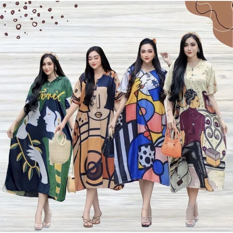 Daster dress sofia kancing