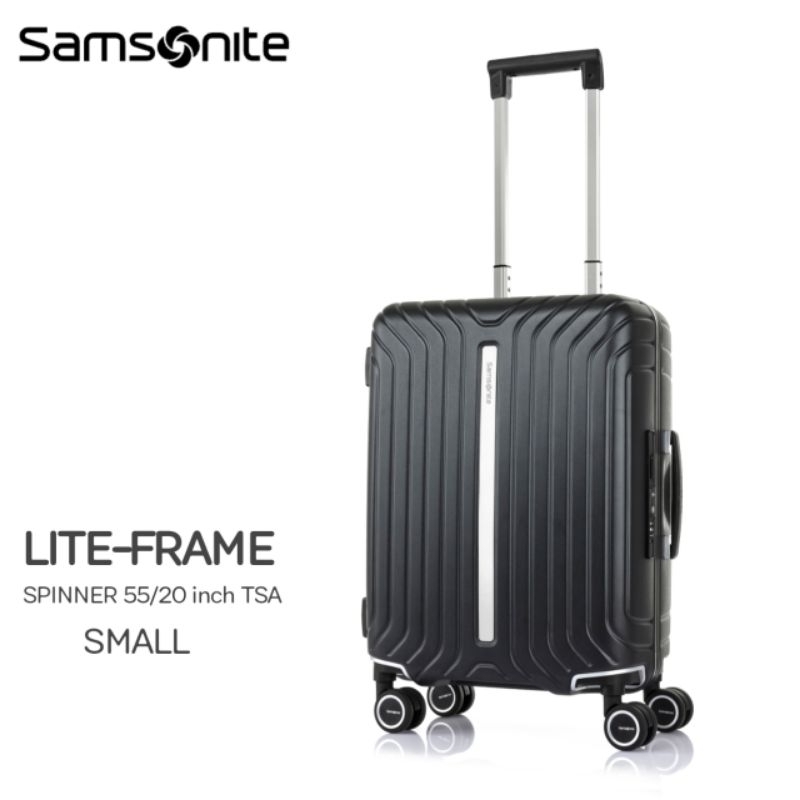 KOPER SAMSONITE LITE-FRAME TANPA RESLETING SIZE SMALL 55/20 inch TSA ORIGINAL