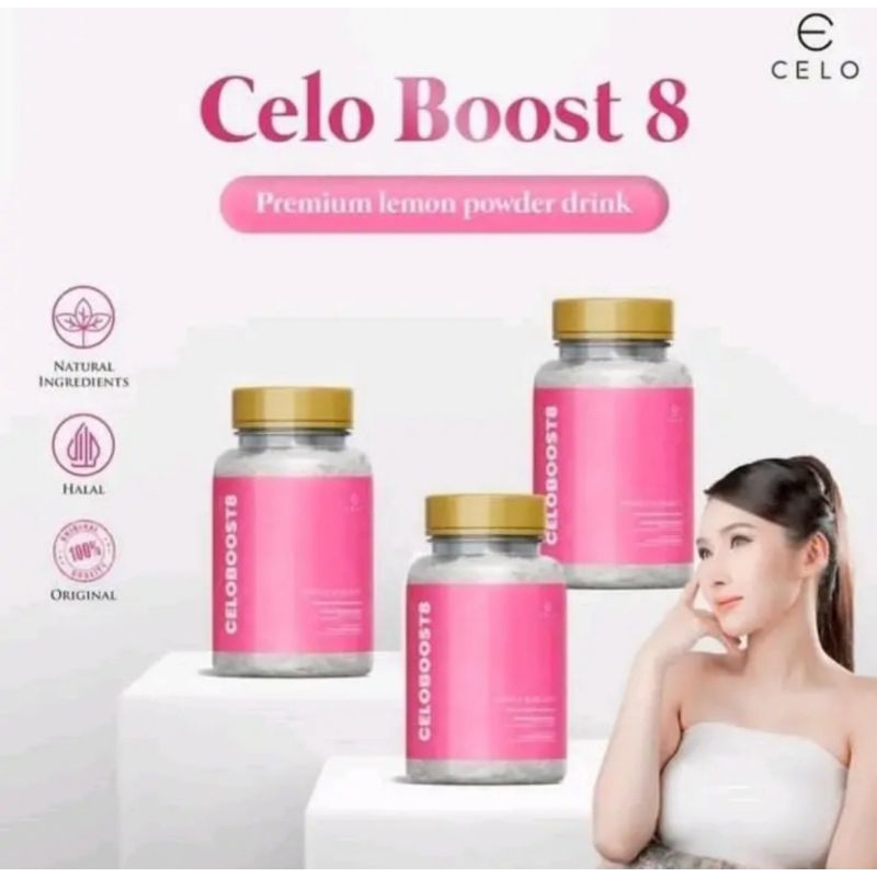 CELO BOOST8 PREMIUM COLLAGEN 3 BOTOL READY STOCK LOVELY JOY CELO.BEAUTE FREE GIFT