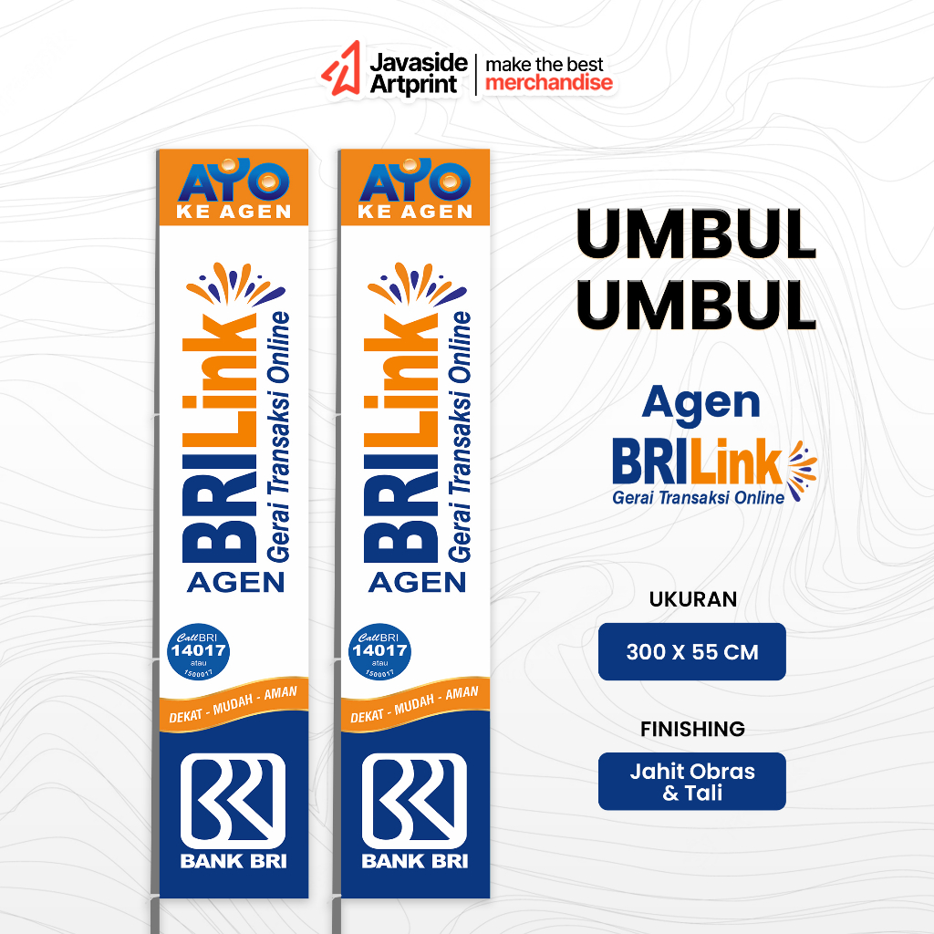 Umbul Umbul agen BRILink - Javaside Artprint