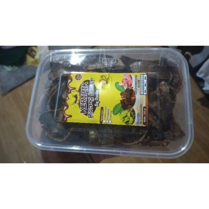 

kripik pisang coklat lumer