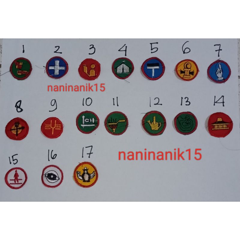 bet bordir tkk Purwa / bet bulat tkk / Pramuka atribut