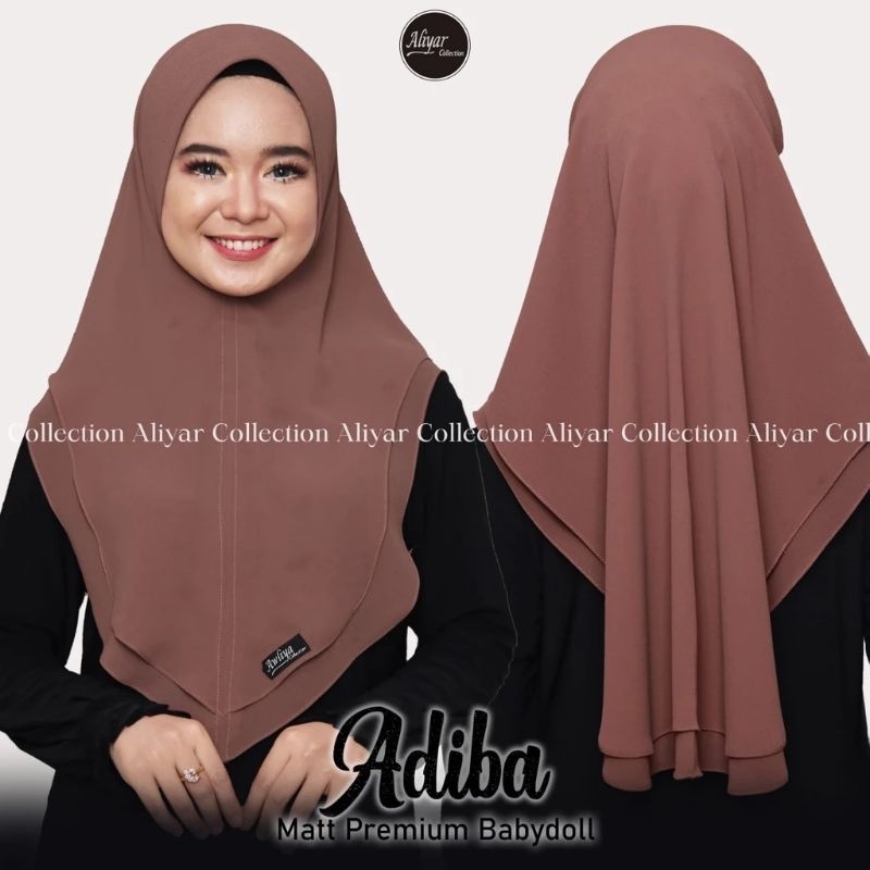 Khimar ceruty babydoll//Khimar adiba original Aliyar by Awliya//Kerudung instan//Kerudung Kondangan/