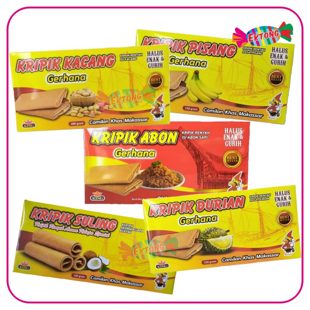 

GERHANA KRIPIK Khas Sulawesi / Oleh-Oleh