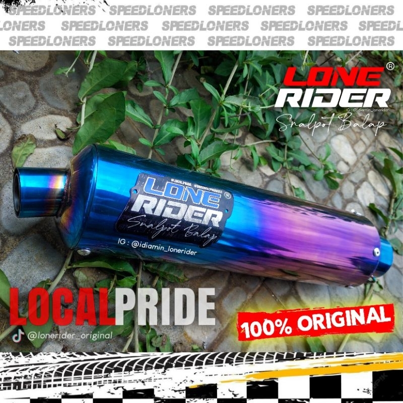 Knalpot Lone Rider Original Silincer Standar Silent STD Bass Bluemoon Inlet 50 mm