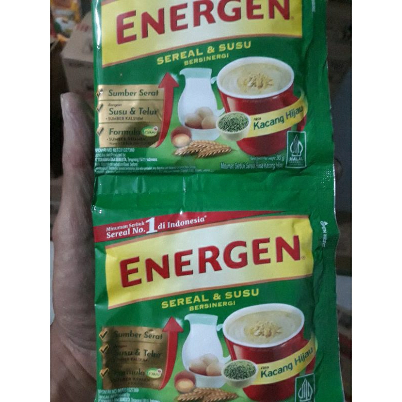 

Energen Kacang Hijau Sereal & Susu Rentengan Isi 10 Sachet