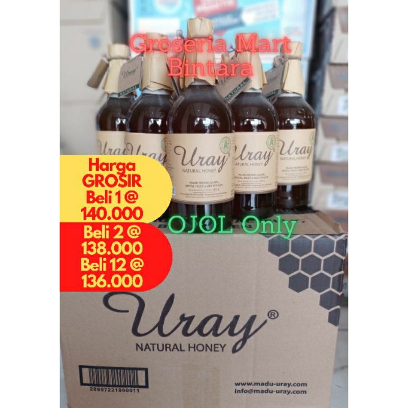

*Bintara Madu Uray 875gr 640ml MURNI 100% Lebah HUTAN Raw Honey Bekasi
