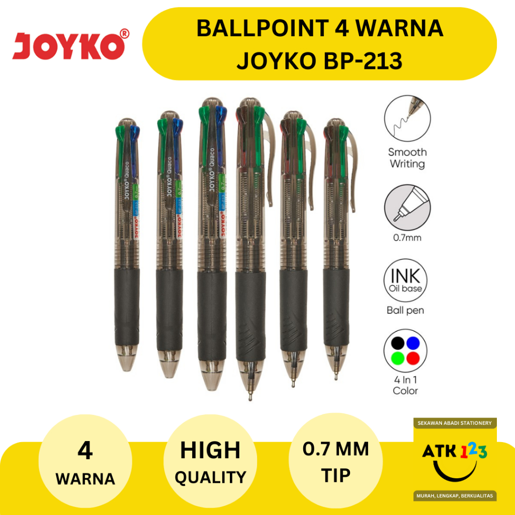 

Ballpoint / Bolpen / Pulpen Merk Joyko BP-213 (4 Color)