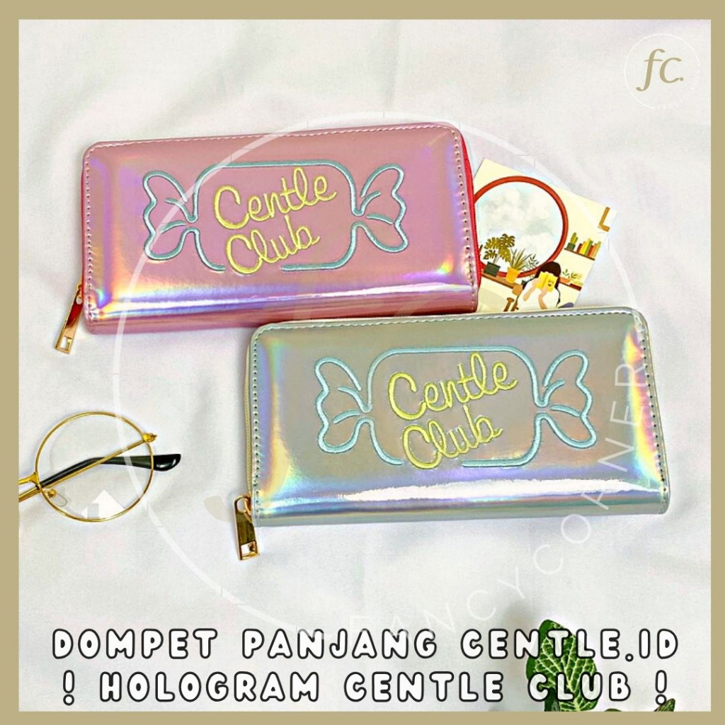 Dompet Wanita Panjang / Woman Purse Wallet Pink Silver White Pearl Heart Love You Lonely Kain Hologr