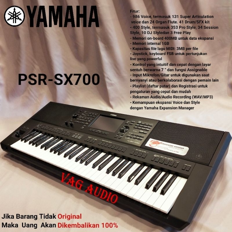 KEYBOARD YAMAHA PSR SX700, ORIGINAL YAMAHA