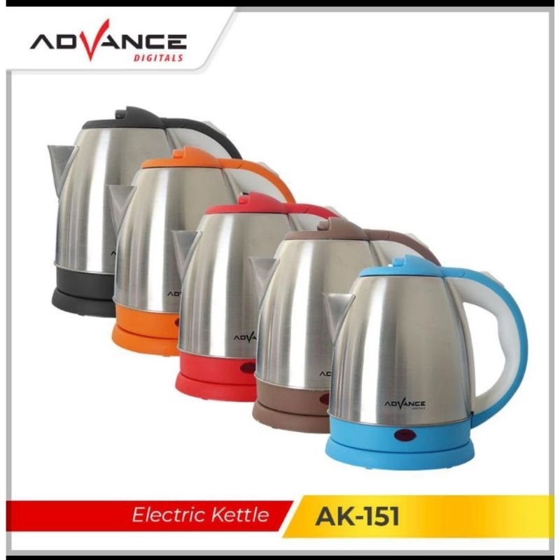 TEKO LISTRIK ADVANCE AK - 182 1,5L teko listrik advance kettle Listrik advance kettle pemanas air