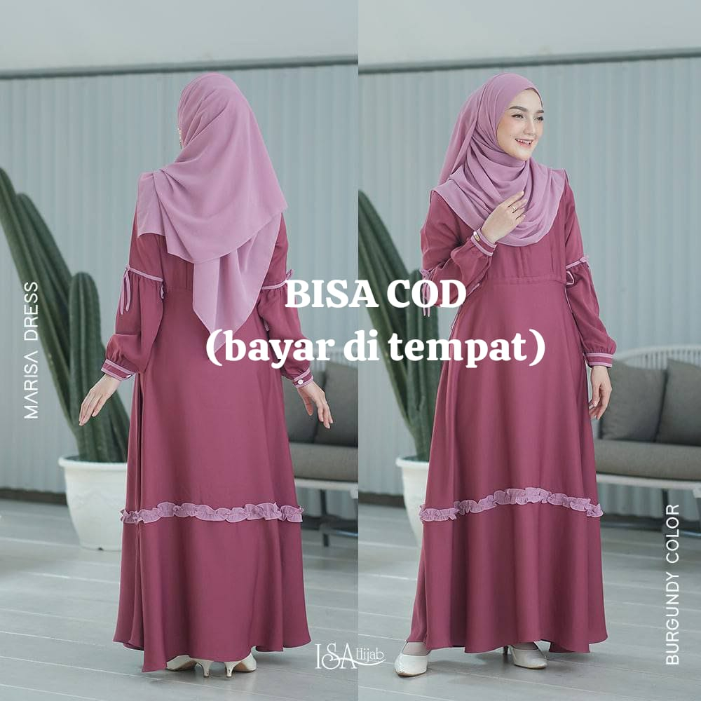 Isa Hijab Marisa Dress Only Gamis Dewasa Terbaru