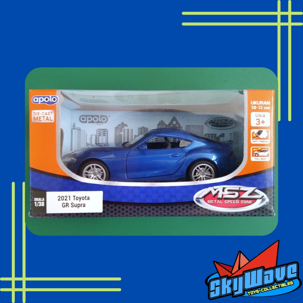 Diecast APOLO MSZ - 2021 Toyota GR Supra Biru