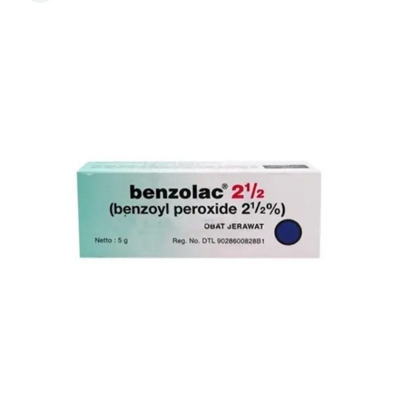 BENZOLAC 2,5 - BENZOLAC 5 gel obat jerawat 5gr