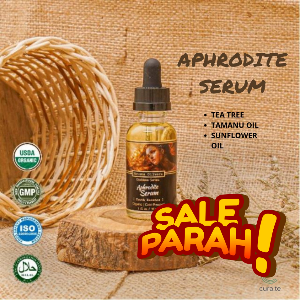NATUNA APHRODITE SERUM FACE OIL 30ml | TAMANU OIL TEA TREE SUNFLOWER