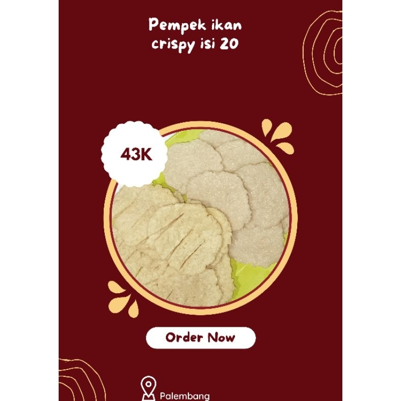 

pempek krispi isi 20 + cuko 150ml