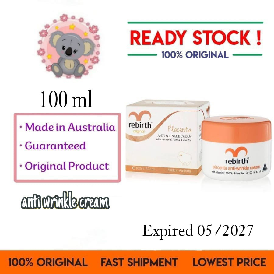 RebirthPlacenta AntiWrinkle Cream 100ml original Australia
