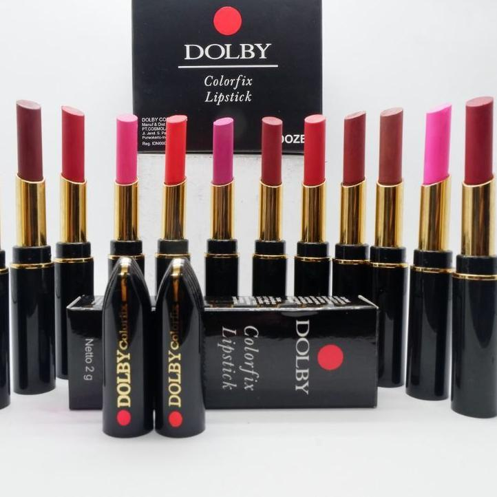 (RANDOM) Lipstik Dolby Colorfix Lipstick  Panjang 1 box 12 Color