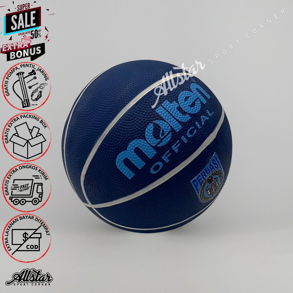 Bola basket size 5 molten perbasi bola basket karet size 5 junior