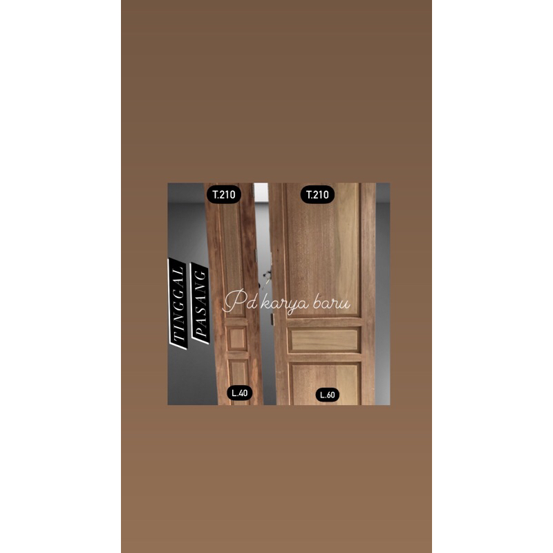 Pintu Kayu | Pintu Utama | Pintu Tarung | Pintu Double Meranti | Pintu Tarung Dan Kusen (004)