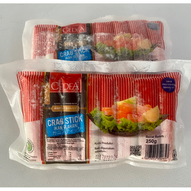

Cedea Crab Stick 250 Gr | Stik Kepiting Isi 16 Pcs | Frozen Food Murah
