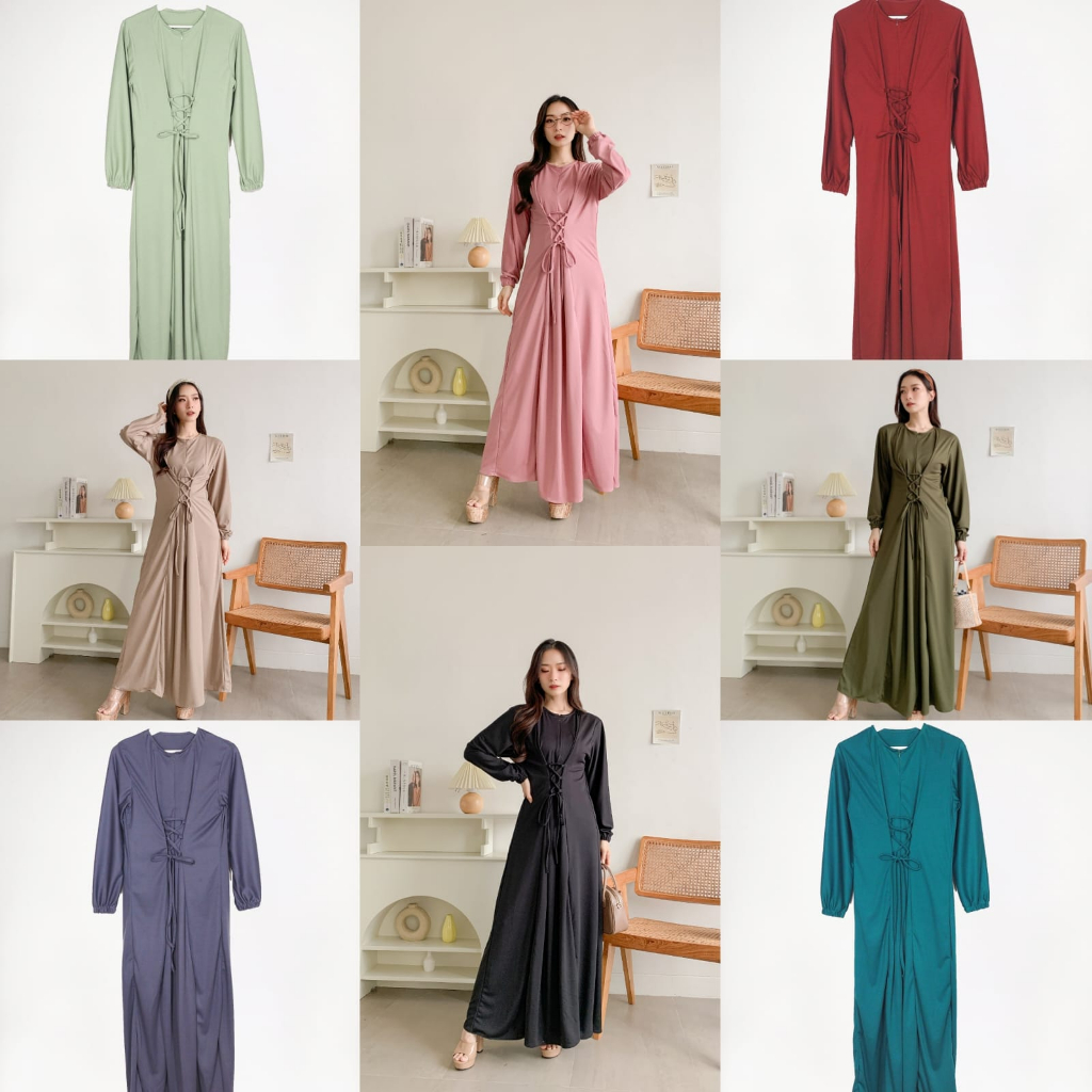 Gamis Shakira Terbaru - Dress Hijab - Gamis Jumbo  Murah - Gamis Kekinian - Gamis Panjang