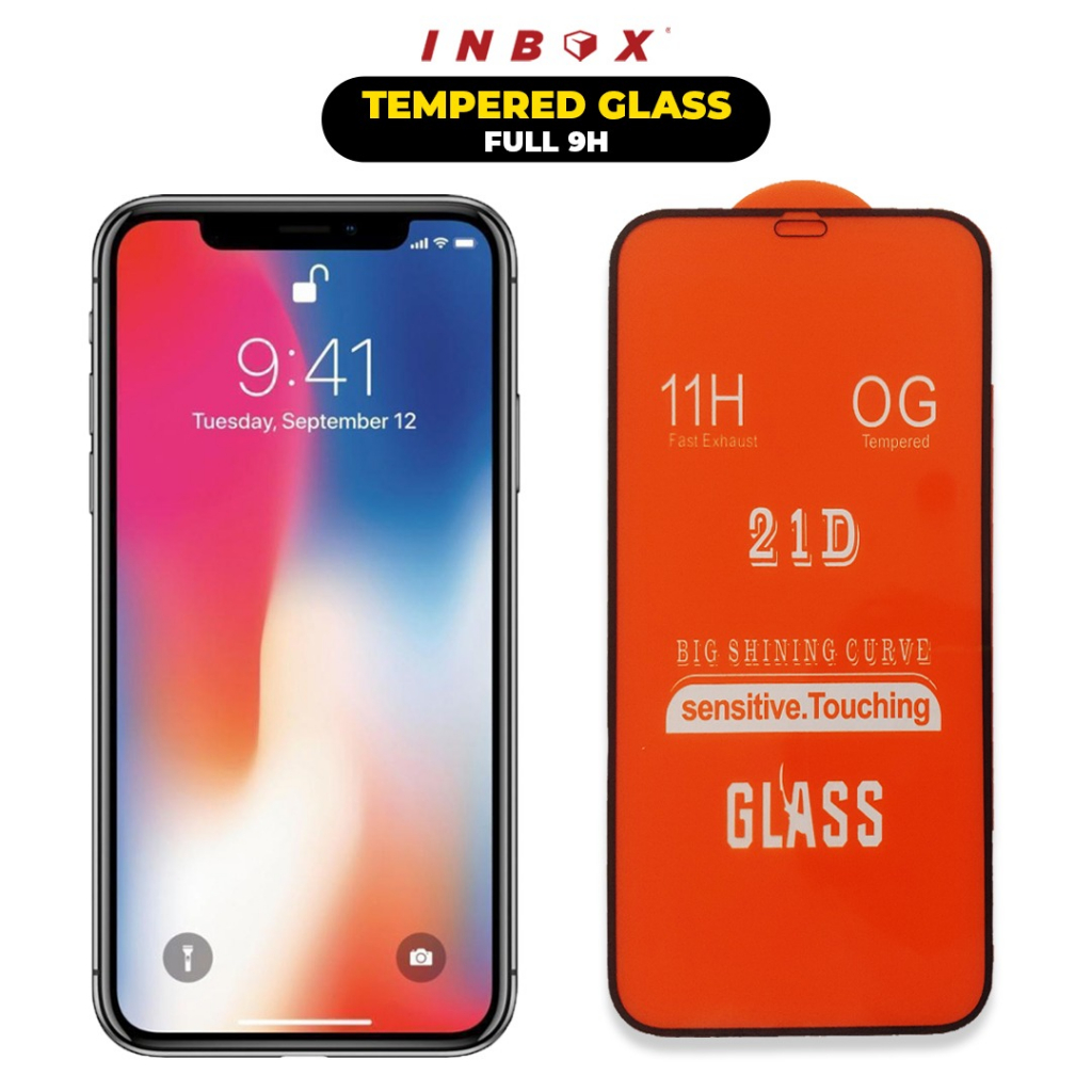 INFINIX HOT 12S NFC INBOX Tempered Glass Screen Protector Anti Gores Pelindung Layar Handphone FULL COVER 9H