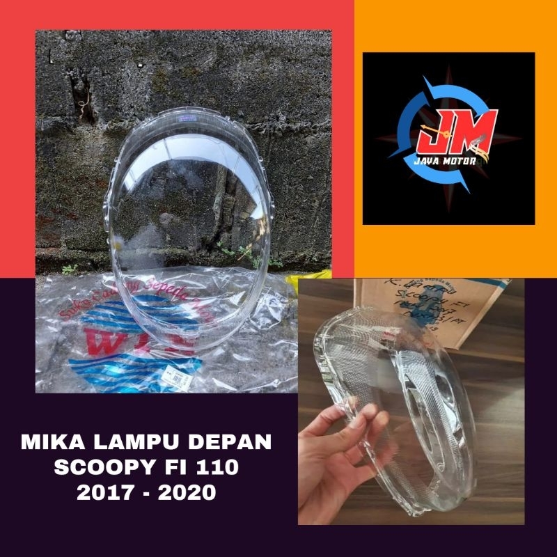 Mika Reflektor SCOOPY FI 2017 2018 2019 2020 Kaca Lampu Depan SCOOPY INJEKSI WIN
