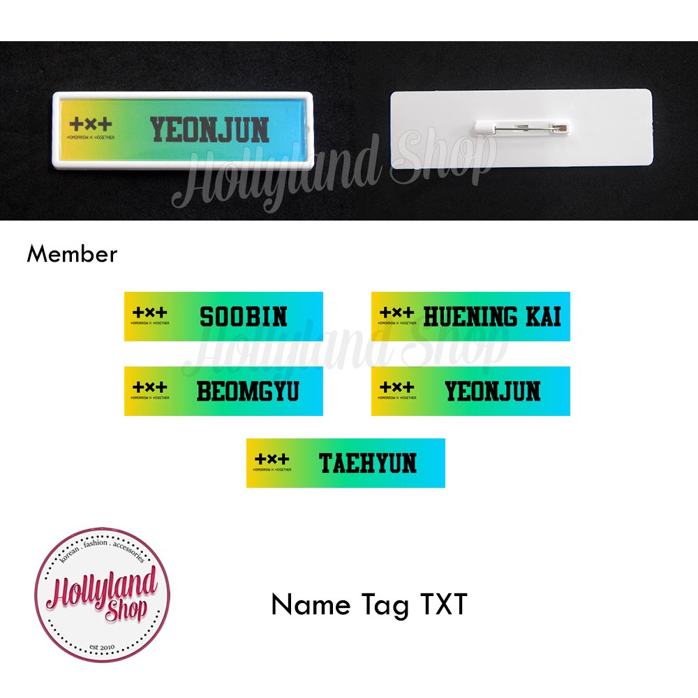 

Name Tag Papan Nama Dada T X T (2pcs) Unofficial