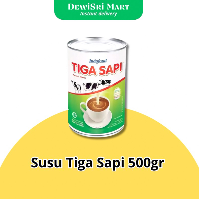 

Susu Kental Manis Tiga Sapi 500gr - Dewi Sri Mart