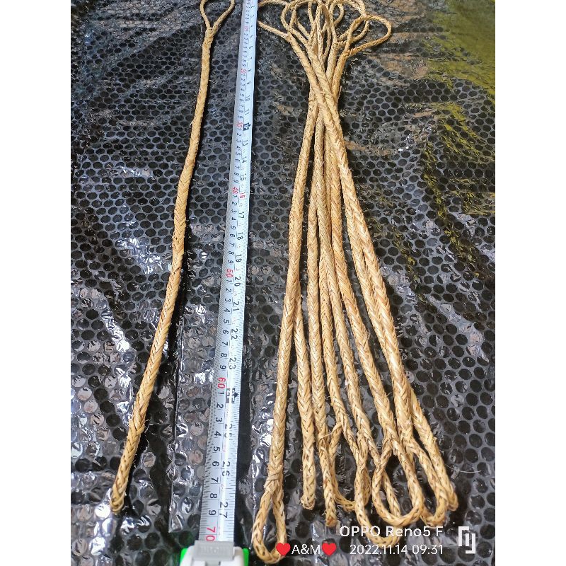 [ COD ] Tali kawit 70cm + Bonus Tali Rotan tali belawit Mandau gantungan Mandau