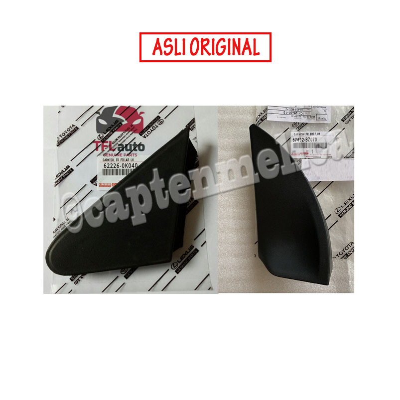 ORI Cover Tutup segitiga SPION Luar Dalam Avanza Xenia Veloz All New Great Grand Kaver Sepion 2012 2