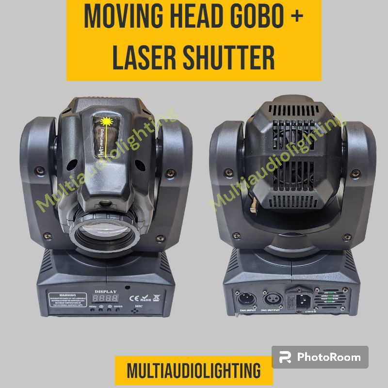 Mini Moving Head BEAM Gobo 30W Plus Laser